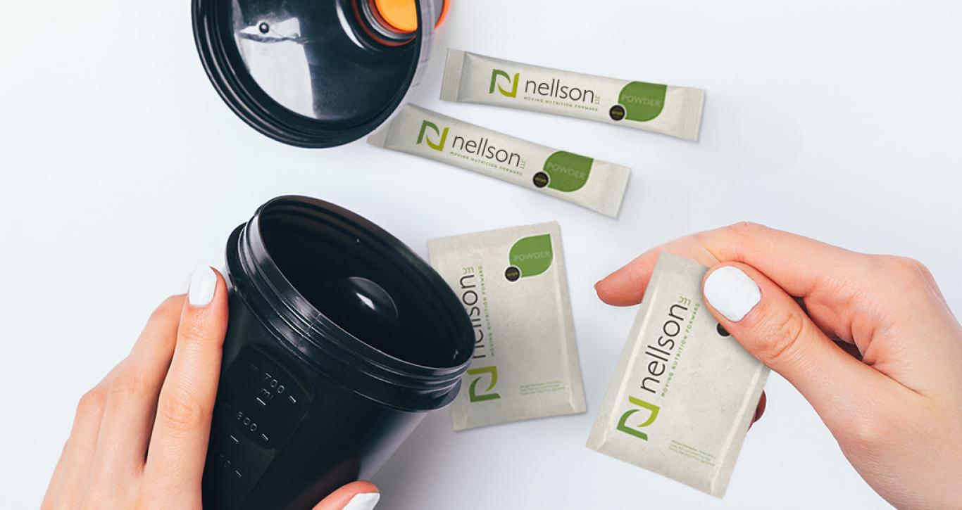 On the go powder packaging